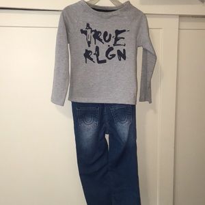 Brand new Boys True Religion top and Jean